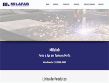 Tablet Screenshot of milafab.com.br